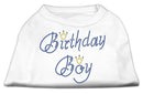 Pet Dog & Cat Shirt Rhinestone, "Birthday Boy"