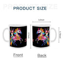 Personalized Unicorn Magic Mug - Name Design - Hot Chocolate, Coffee, Tea Cup - Black & Pink Gift