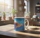 Personalized Custom Name Coffee Mug | Lion Hot Chocolate Gift | Nebula Predator Cat Tea Cup
