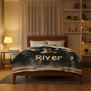 Personalized Chess Blanket: Grandmaster Soft Flannel Fleece Throw, Custom Name Gift