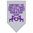 Pet and Dog Bandana Screen Printed, "Sometimes, The Smallest Things Take Up The Most Room In Your Heart"