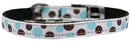 Pet Dog & Cat Nylon Collar or Leash 3/8" wide, "Confetti Dots"