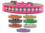Dog, Puppy & Pet Ice Cream  Collar, "Pearl and Emerald Green Crystal Rimsets Sprinkles"