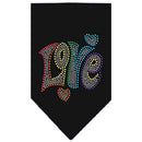 Pet and Dog Bandana Rhinestone, "Love"