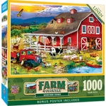 Farm & Country - Barnyard Crowd 1000 Piece Jigsaw Puzzle