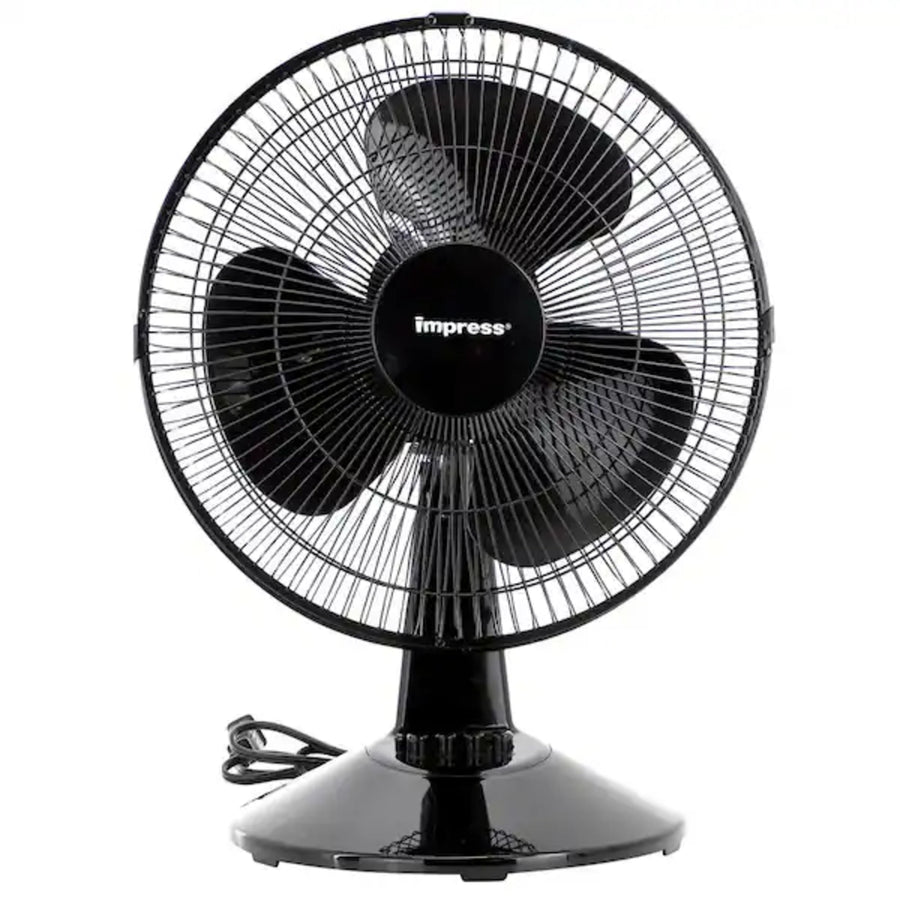 Impress 12-Inch Desk Fan Black - IM-7113B