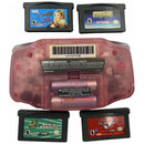 Gameboy Advance Fuchsia Pink (4-Game Bundle)