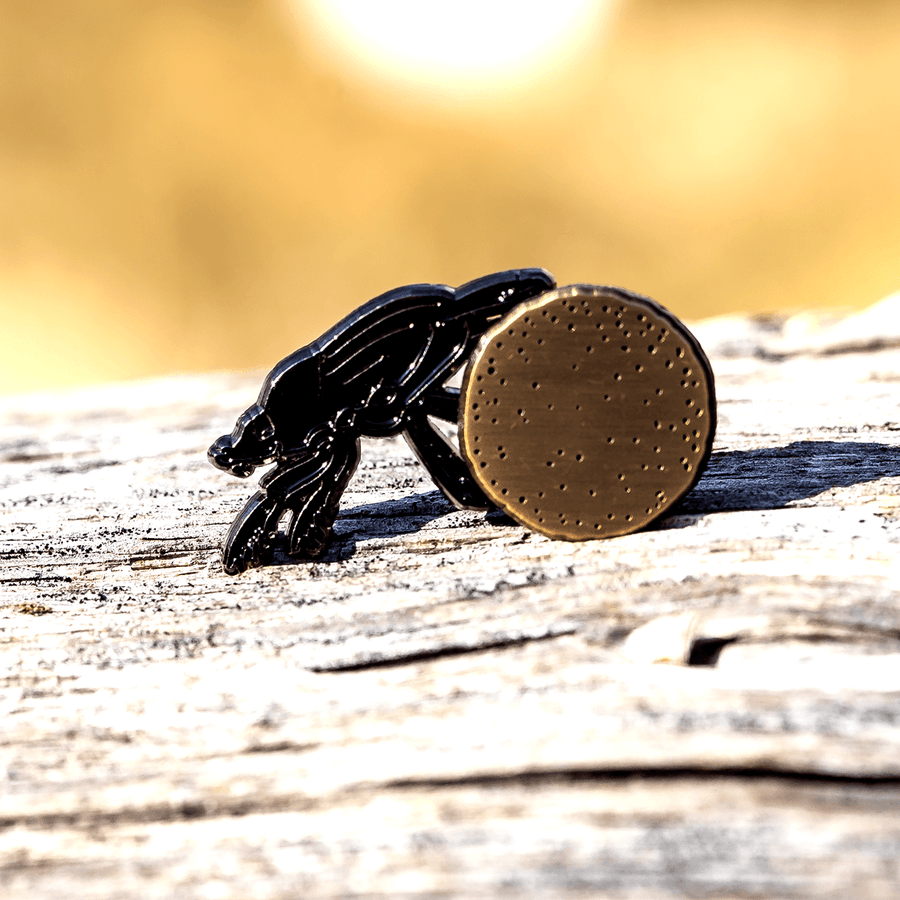 Nocturnal Dung Beetle Rolling Enamel Pin