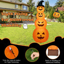 8 Feet Inflatable Halloween Pumpkins Stack with Built-in LED Lights