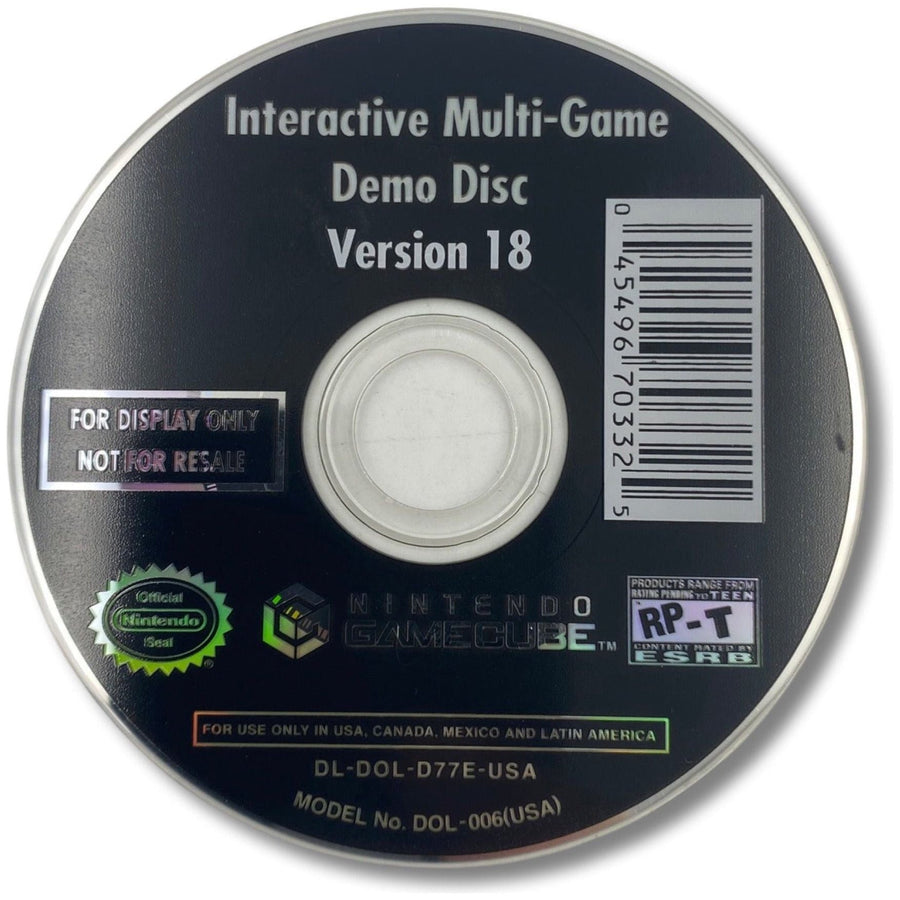 Interactive Multi-Game Demo Disc Version 18 - Nintendo GameCube  (LOOSE)