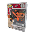 John Cena signed WWE Funko POP Figure #01 *Minor Damage* (Green Hat w/ JSA)