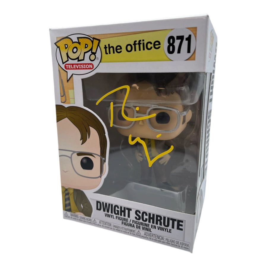 Rainn Wilson (Dwight Schrute) signed The Office Funko POP Figure #871 (w/ JSA)