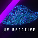 Trippy Weed Print Bucket Hat | UV Blacklight Reactive