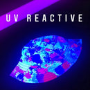 Cherry Frost Paint Splatter Bucket Hat | UV Blacklight Reactive