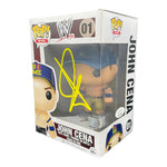 John Cena signed WWE Funko POP Figure #01 (Blue hat w/ JSA)