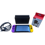 Nintendo Switch With Purple And Yellow Joy-Con