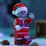 Zombie Santa Minifig made using LEGO parts - B3 Customs