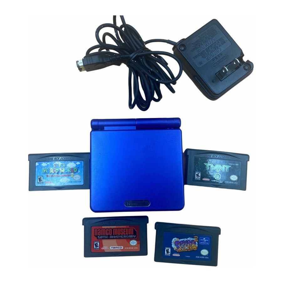 Cobalt Gameboy Advance SP (Game Bundle)