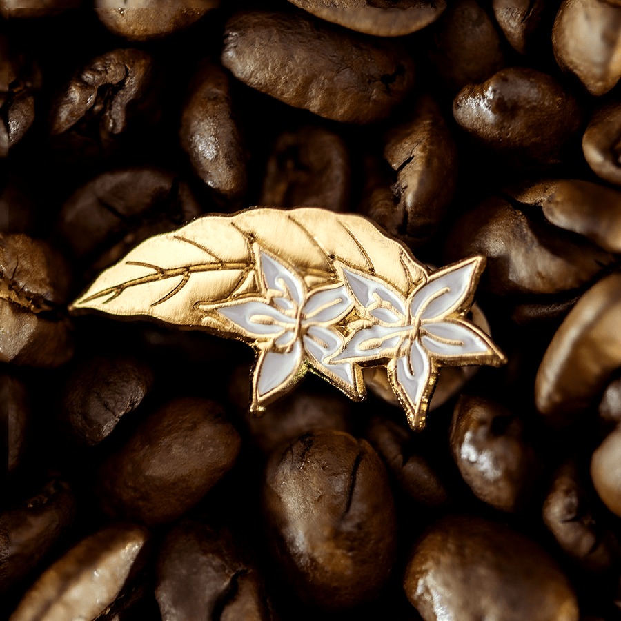 Coffee Flower Enamel Pin