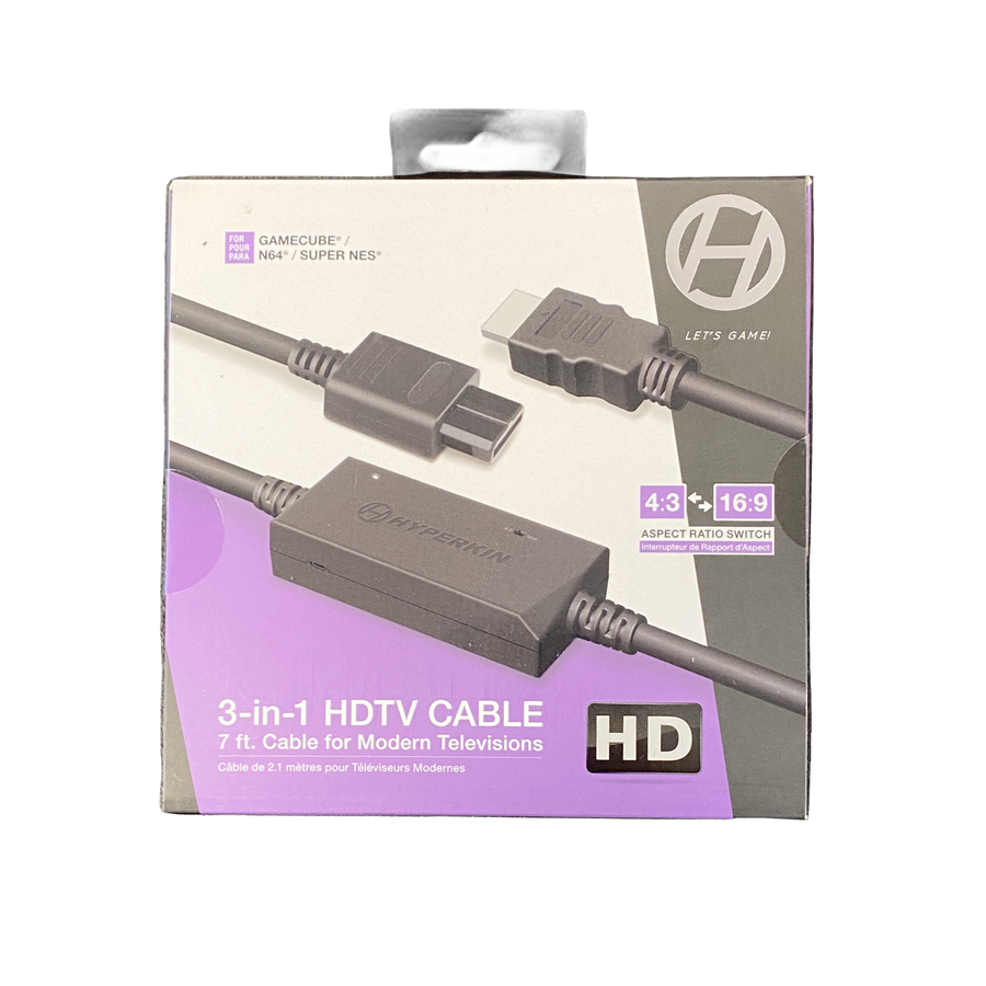 HDMI Adapter Cable for SNES/N64/Gamecube | New