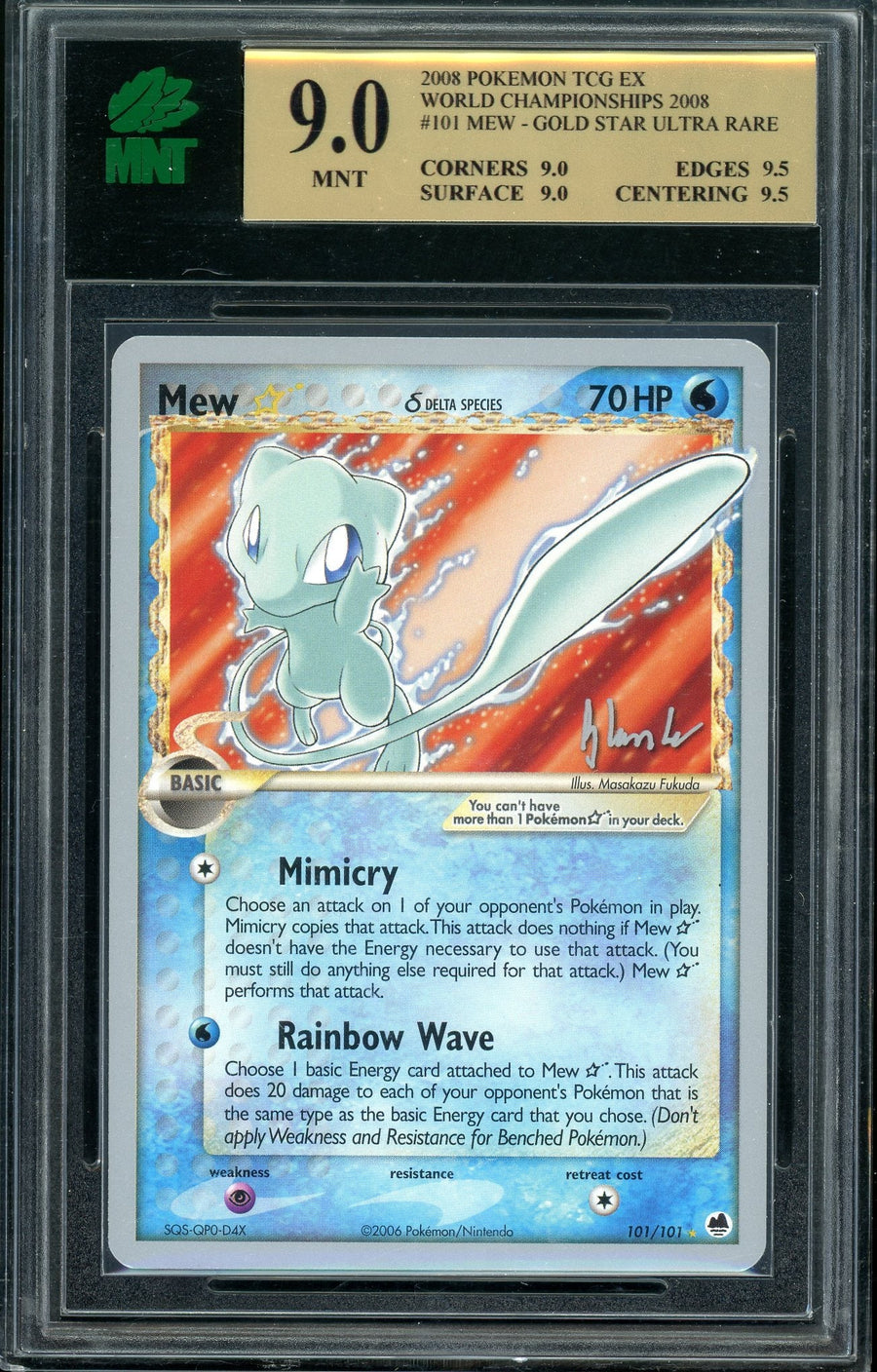 Mew Gold Star World Championships 2008 101/101 MNT 9