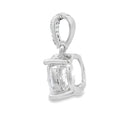 3.00ct Moissanite Pendant Sterling Silver