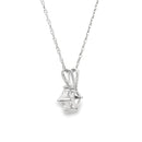 Natural .40ct Lab Grown Diamond Pendant 14KT White Gold