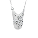 Natural .05ct Diamond Animal Pendant Sterling Silver