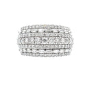 3.00ct Diamond Wedding Band Ring 10KT White Gold