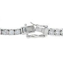 Lab Grown Diamond Tennis Bracelet Sterling Silver