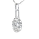 Aquamarine Diamond Fashion Pendants 10KT White Gold