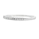 Genuine .13ct Diamond Wedding Band Ring 10KT White Gold