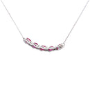 .73ct Ruby Diamond Fashion Pendants 10KT White Gold