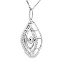 Cubic Zirconia Fashion Pendants Sterling Silver