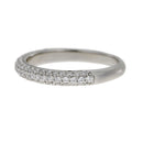 Cubic Zirconium Wedding Band Ring Sterling Silver