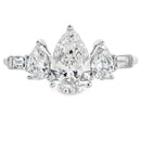 1.50ct Lab Grown Diamond 3 Stone Ring 14KT White Gold