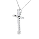 .19ct Diamond Cross Religious Pendant 14KT White Gold