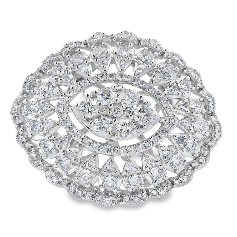 .85ct Diamond Ring 14KT White Gold
