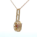 .45ct Ruby Diamond Fashion Pendants 10KT Yellow Gold