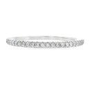 Genuine .13ct Diamond Wedding Band Ring 10KT White Gold