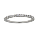 Cubic Zirconium Wedding Band Ring Sterling Silver