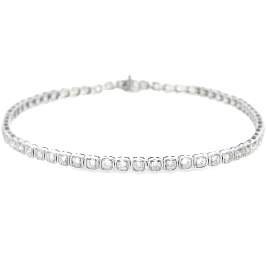 Lab Grown Diamond Tennis Bracelet 10KT White Gold