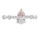 1.00ct Lab Grown Diamond Eng Only 14KT White Gold