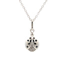 .08ct Black Diamond Animal Pendant Sterling Silver