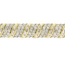 10.00ct Diamond Tennis Bracelet 10KT Yellow Gold