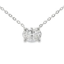 1.00ct Lab Grown Diamond Pendant Sterling Silver