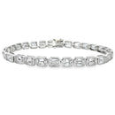 Lab Grown Diamond Tennis Bracelet 14KT White Gold