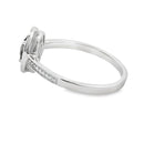 .42ct Quartz Diamond Ring 10KT White Gold