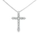 .15ct Diamond Cross Religious Pendant 14KT Yellow Gold