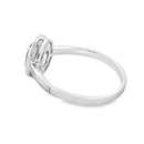 .49ct Emerald Diamond Ring 10KT White Gold